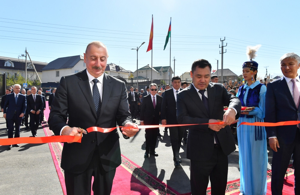 Bishkek hosted opening ceremony of school named after Nizami Ganjavi